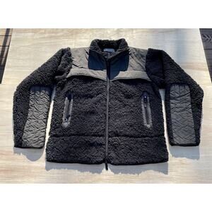 Manresa The Selkirk Fleece Jacket Men's Nylon Wool Black XL -‎ New